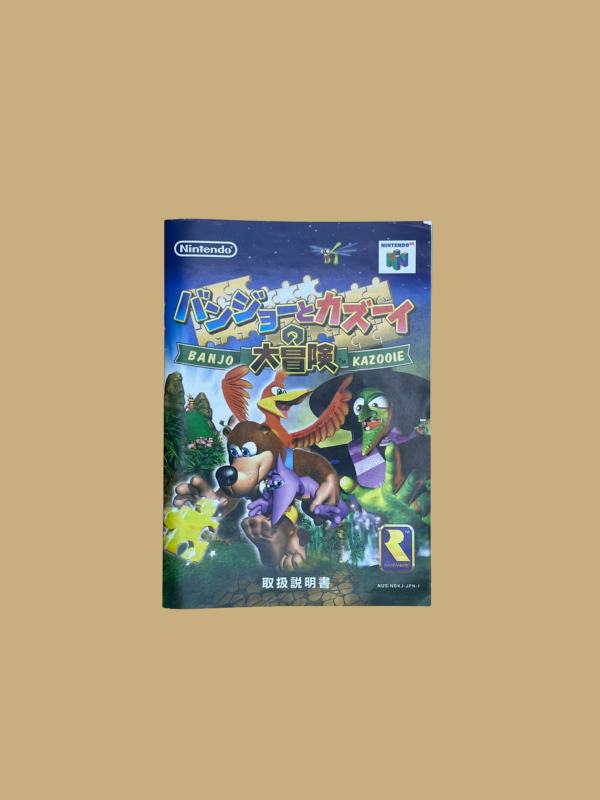 Nintendo 64 banjo & kazooie booklet
