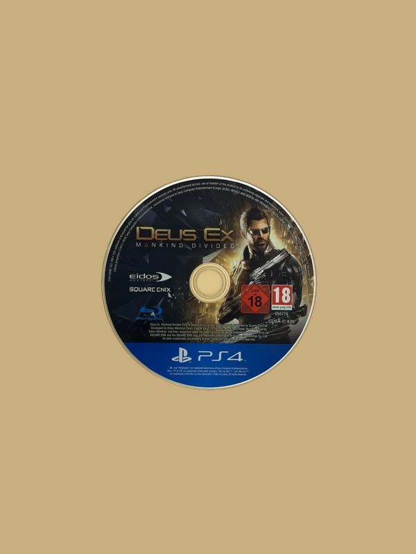 Playstation 4 deux ex mankind divided disc
