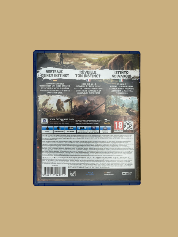 Playstation 4 farcry primal back